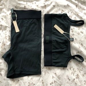 SKIMS “Soft Lounge” Bralette and Boxer shorts set